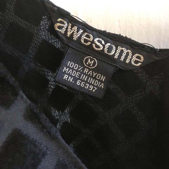 Vintage 1990’s Velvet Mini Tank Dress sz M - Picture 5 of 6